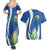 El Salvador Independence Day Couples Matching Summer Maxi Dress and Hawaiian Shirt Flor De Izote With Turquoise Browed Motmot - Wonder Print Shop