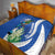 El Salvador Independence Day Quilt Flor De Izote With Turquoise Browed Motmot - Wonder Print Shop