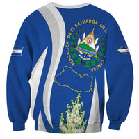 El Salvador Independence Day Sweatshirt Flor De Izote With Turquoise Browed Motmot - Wonder Print Shop
