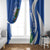 El Salvador Independence Day Window Curtain Flor De Izote With Turquoise Browed Motmot - Wonder Print Shop