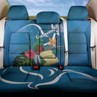Guatemala Independence Day Back Car Seat Cover Quetzal Tropical Flower - Wonder Print Shop