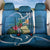 Guatemala Independence Day Back Car Seat Cover Quetzal Tropical Flower - Wonder Print Shop