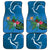 Guatemala Independence Day Car Mats Quetzal Tropical Flower - Wonder Print Shop