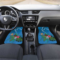 Guatemala Independence Day Car Mats Quetzal Tropical Flower - Wonder Print Shop