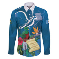 Guatemala Independence Day Family Matching Puletasi and Hawaiian Shirt Quetzal Tropical Flower - Wonder Print Shop