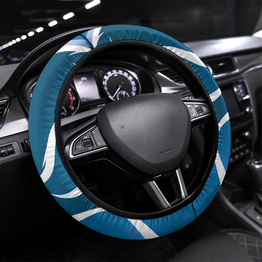 Guatemala Independence Day Steering Wheel Cover Quetzal Tropical Flower - Wonder Print Shop