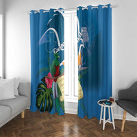Guatemala Independence Day Window Curtain Quetzal Tropical Flower - Wonder Print Shop