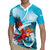 Honduras Independence Day Rugby Jersey Scarlet Macaw Sky Blue - Wonder Print Shop