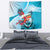 Honduras Independence Day Tapestry Scarlet Macaw Sky Blue - Wonder Print Shop