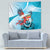 Honduras Independence Day Tapestry Scarlet Macaw Sky Blue - Wonder Print Shop
