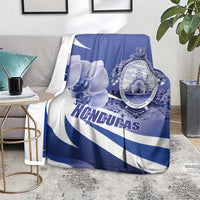 Honduras Blanket Coat of Arms Orchid Navy Blue