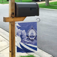 Honduras Garden Flag Coat of Arms Orchid Navy Blue - Wonder Print Shop