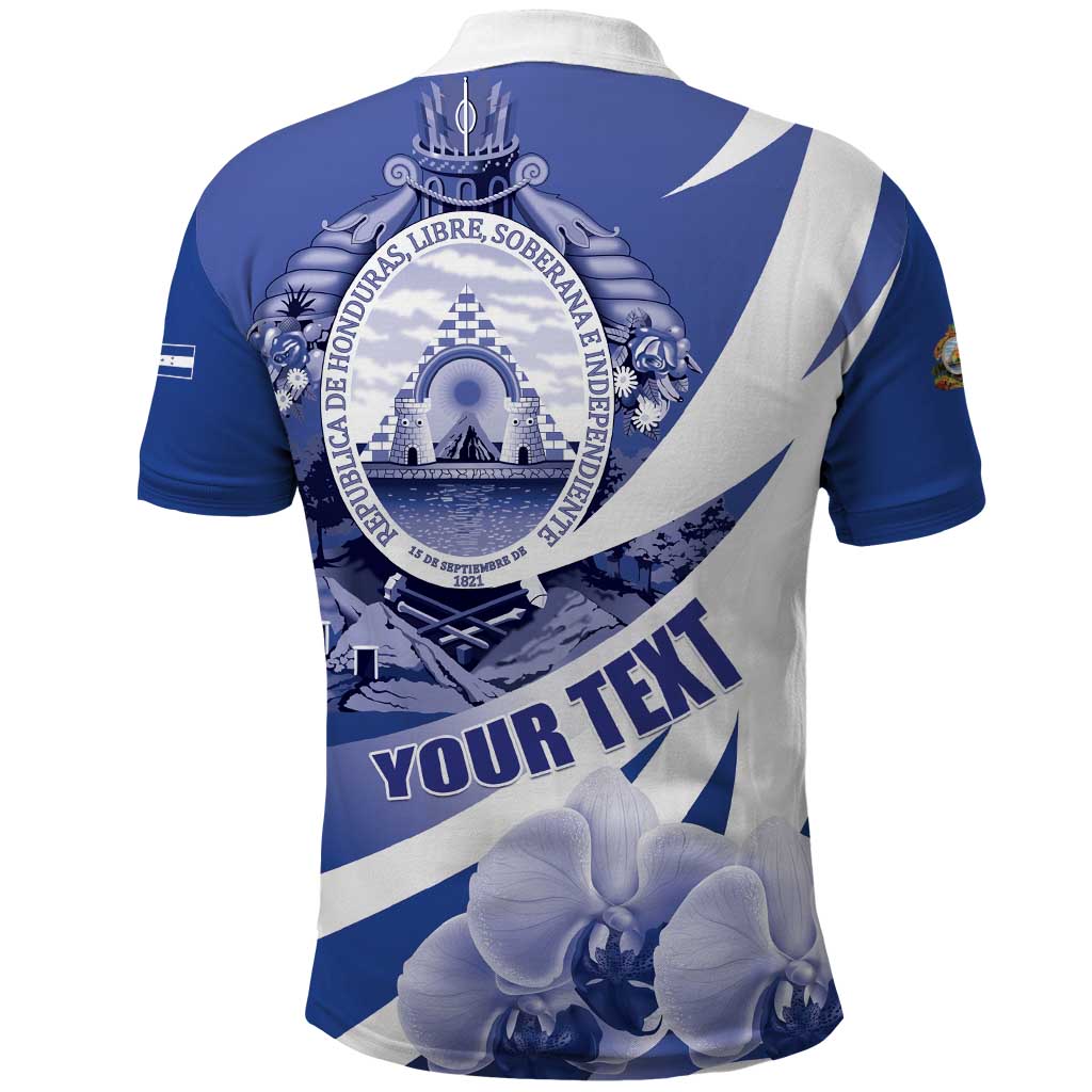 Honduras Polo Shirt Coat of Arms Orchid Navy Blue - Wonder Print Shop