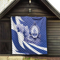 Honduras Quilt Coat of Arms Orchid Navy Blue - Wonder Print Shop