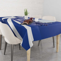 Honduras Tablecloth Coat of Arms Orchid Navy Blue - Wonder Print Shop