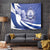 Honduras Tapestry Coat of Arms Orchid Navy Blue - Wonder Print Shop