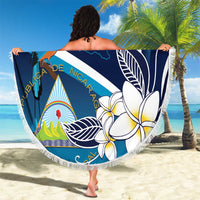 Nicaragua Independence Day Beach Blanket Motmot Plumeria Floral - Wonder Print Shop