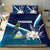 Nicaragua Independence Day Bedding Set Motmot Plumeria Floral - Wonder Print Shop