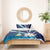 Nicaragua Independence Day Bedding Set Motmot Plumeria Floral - Wonder Print Shop