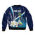 Nicaragua Independence Day Bomber Jacket Motmot Plumeria Floral - Wonder Print Shop