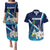 Nicaragua Independence Day Couples Matching Puletasi and Hawaiian Shirt Motmot Plumeria Floral - Wonder Print Shop