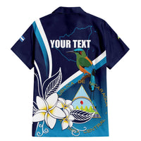 Nicaragua Independence Day Family Matching Mermaid Dress and Hawaiian Shirt Motmot Plumeria Floral - Wonder Print Shop
