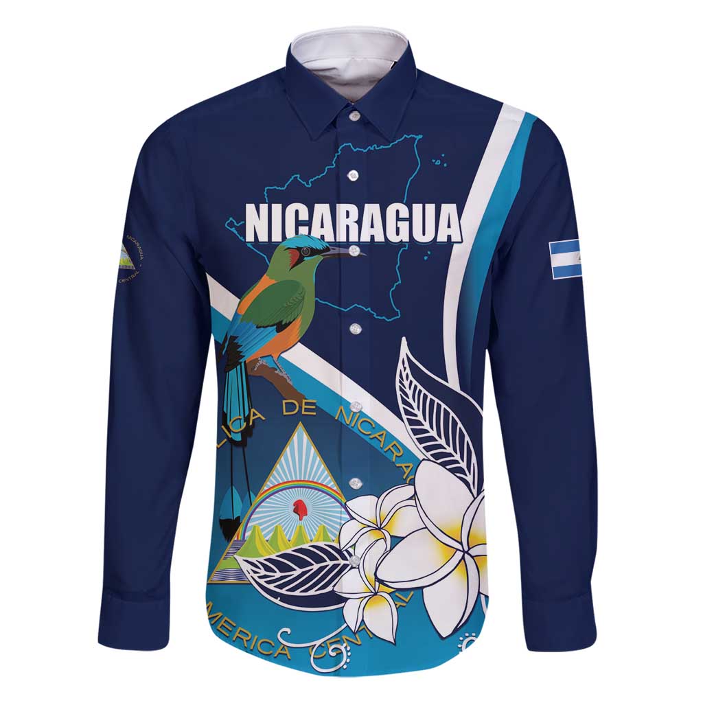 Nicaragua Independence Day Family Matching Mermaid Dress and Hawaiian Shirt Motmot Plumeria Floral - Wonder Print Shop