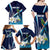 Nicaragua Independence Day Family Matching Off Shoulder Maxi Dress and Hawaiian Shirt Motmot Plumeria Floral - Wonder Print Shop