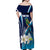 Nicaragua Independence Day Family Matching Off Shoulder Maxi Dress and Hawaiian Shirt Motmot Plumeria Floral - Wonder Print Shop