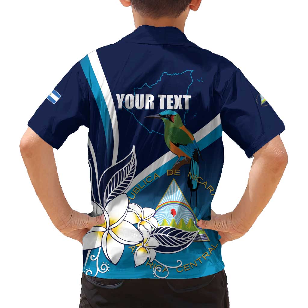 Nicaragua Independence Day Family Matching Summer Maxi Dress and Hawaiian Shirt Motmot Plumeria Floral - Wonder Print Shop