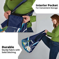 Nicaragua Independence Day Grocery Bag Motmot Plumeria Floral