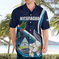 Nicaragua Independence Day Hawaiian Shirt Motmot Plumeria Floral - Wonder Print Shop