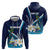 Nicaragua Independence Day Hoodie Motmot Plumeria Floral - Wonder Print Shop