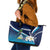 Nicaragua Independence Day Leather Tote Bag Motmot Plumeria Floral - Wonder Print Shop