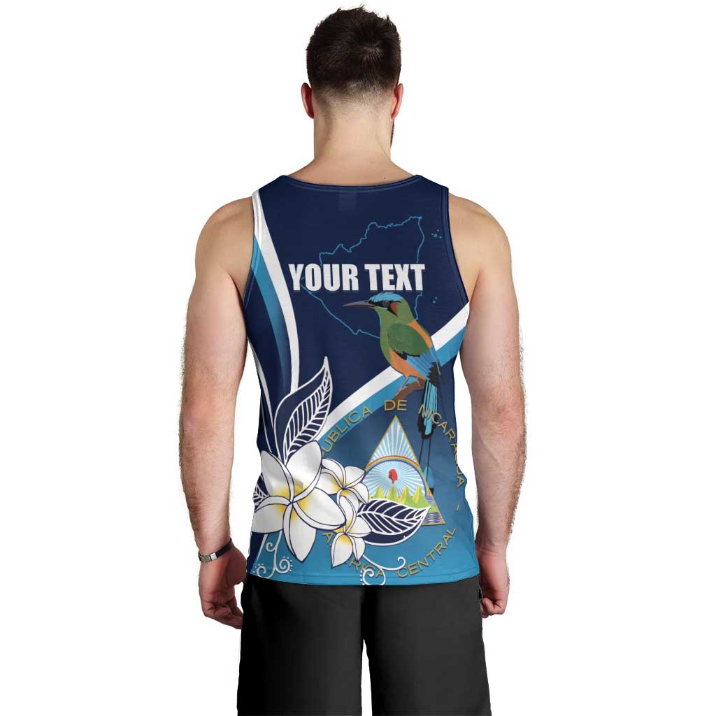 Nicaragua Independence Day Men Tank Top Motmot Plumeria Floral - Wonder Print Shop