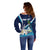 Nicaragua Independence Day Off Shoulder Sweater Motmot Plumeria Floral - Wonder Print Shop