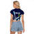 Nicaragua Independence Day Raglan Cropped T Shirt Motmot Plumeria Floral - Wonder Print Shop