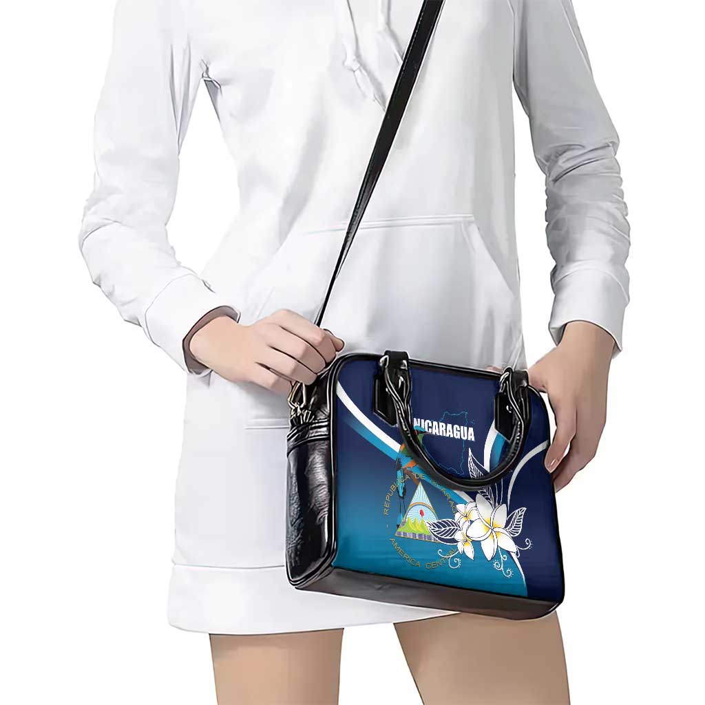 Nicaragua Independence Day Shoulder Handbag Motmot Plumeria Floral