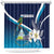 Nicaragua Independence Day Shower Curtain Motmot Plumeria Floral