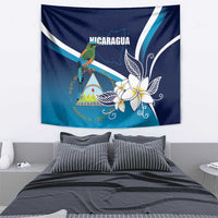 Nicaragua Independence Day Tapestry Motmot Plumeria Floral - Wonder Print Shop