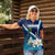 Nicaragua Independence Day Women Polo Shirt Motmot Plumeria Floral - Wonder Print Shop