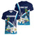 Nicaragua Independence Day Women V-Neck T-Shirt Motmot Plumeria Floral - Wonder Print Shop