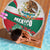 Mexico Independence Day Beach Blanket Dahlia Flower Aztec Pattern - Wonder Print Shop