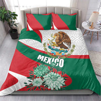 Mexico Independence Day Bedding Set Dahlia Flower Aztec Pattern - Wonder Print Shop