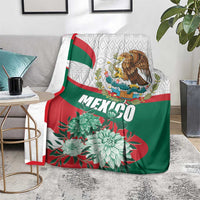 Mexico Independence Day Blanket Dahlia Flower Aztec Pattern