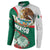 Mexico Independence Day Button Sweatshirt Dahlia Flower Aztec Pattern - Wonder Print Shop