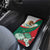 Mexico Independence Day Car Mats Dahlia Flower Aztec Pattern - Wonder Print Shop