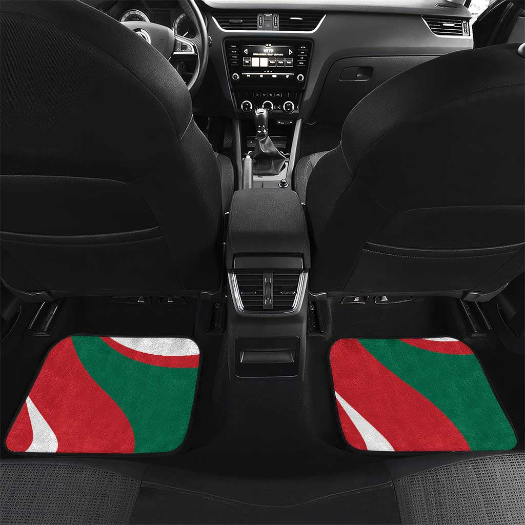 Mexico Independence Day Car Mats Dahlia Flower Aztec Pattern - Wonder Print Shop