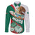Mexico Independence Day Family Matching Mermaid Dress and Hawaiian Shirt Dahlia Flower Aztec Pattern - Wonder Print Shop