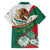 Mexico Independence Day Family Matching Short Sleeve Bodycon Dress and Hawaiian Shirt Dahlia Flower Aztec Pattern - Wonder Print Shop